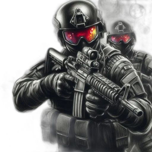 weapon, robot, mask, concept art transparent PNG cut-out