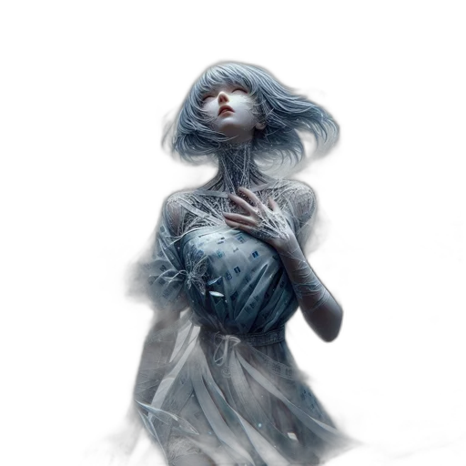 dress, creature, face, mask transparent PNG cut-out