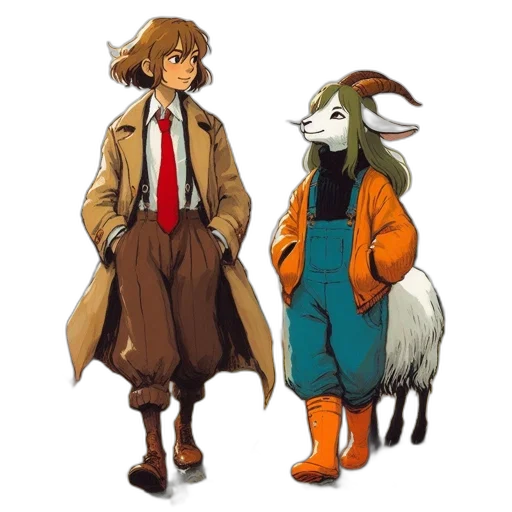jacket, animal, concept art, pixel art transparent PNG cut-out