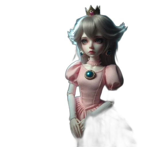 dress, crown, 3d render, fantasy art transparent PNG cut-out