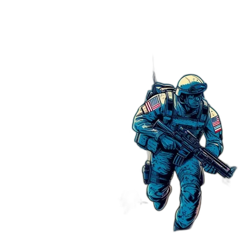 weapon, robot, jacket, sword transparent PNG cut-out
