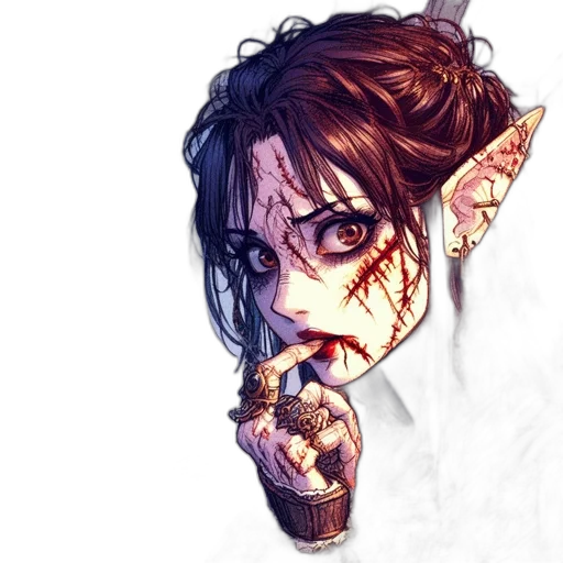 staff, face, fantasy art, concept art transparent PNG cut-out