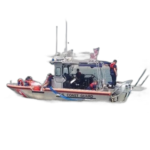 coast, guard, boat, several transparent PNG cut-out
