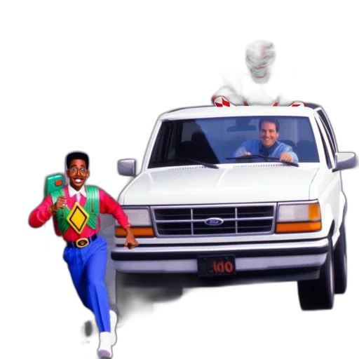 car, robot, staff, weapon transparent PNG cut-out