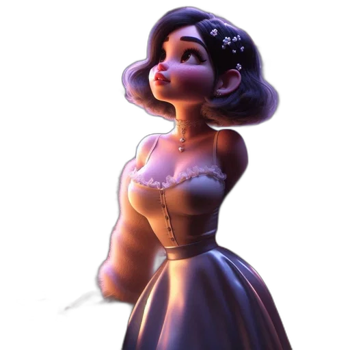 dress, staff, crown, face transparent PNG cut-out