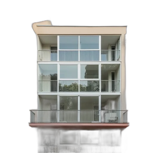 building, furniture, 3d render, photorealistic transparent PNG cut-out