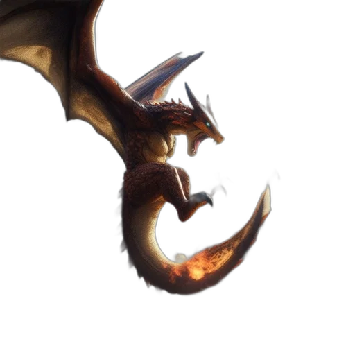 dragon, staff, sword, weapon transparent PNG cut-out