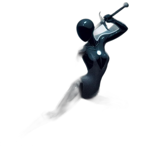 robot, staff, weapon, sword transparent PNG cut-out