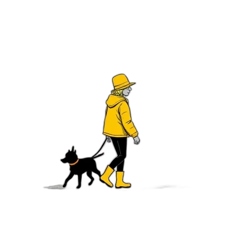 animal, staff, jacket, umbrella transparent PNG cut-out