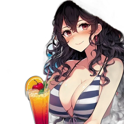 dress, anime, fantasy art, pixel art transparent PNG cut-out