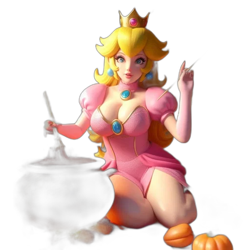 crown, dress, staff, weapon transparent PNG cut-out