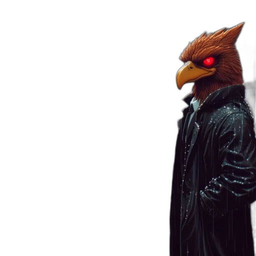 jacket, mask, creature, robot transparent PNG cut-out
