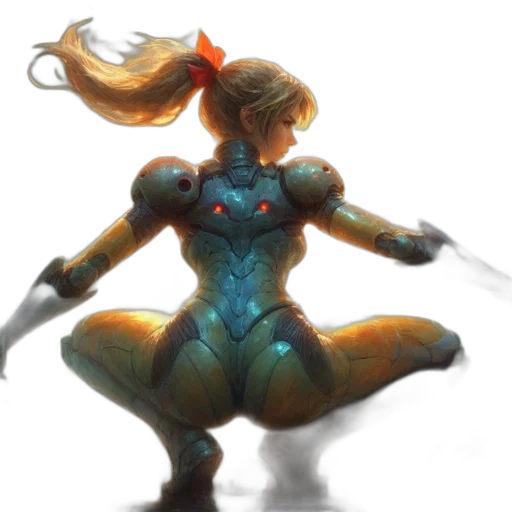 robot, concept art, fantasy art, 3d render transparent PNG cut-out