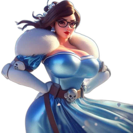dress, concept art, 3d render, fantasy art transparent PNG cut-out