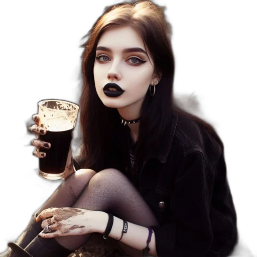 jewelry, face, creature, hair transparent PNG cut-out