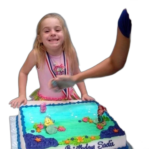 3d render, underwater, birthday, cake transparent PNG cut-out