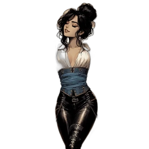 dress, comic book art, concept art, cartoon transparent PNG cut-out