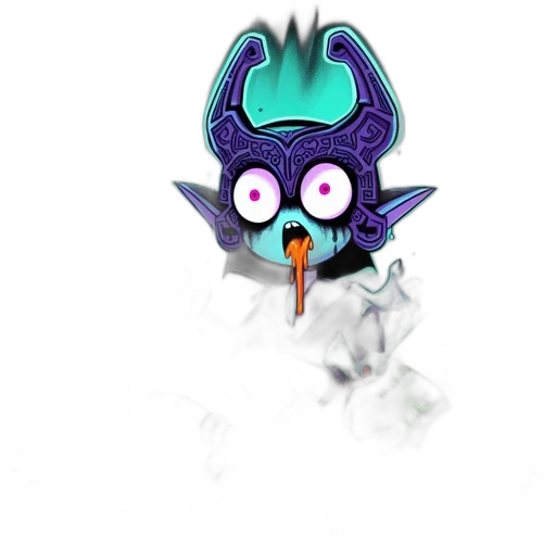 mask, jewelry, staff, creature transparent PNG cut-out