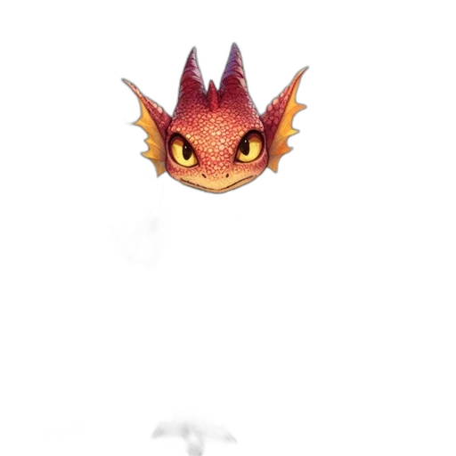 dragon, creature, animal, mask transparent PNG cut-out