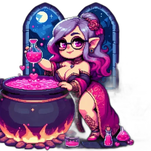 pixel art, fantasy art, concept art, cartoon transparent PNG cut-out