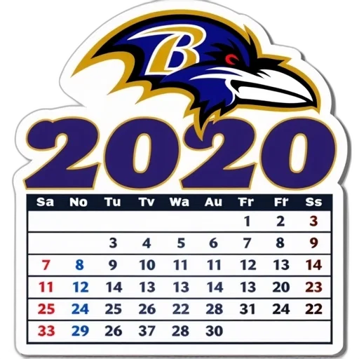 personalized, baltimore, ravens, 2020 transparent PNG cut-out