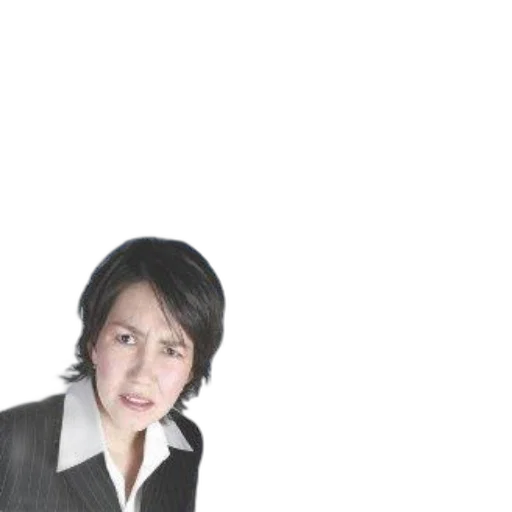 jacket, staff, face, hair transparent PNG cut-out
