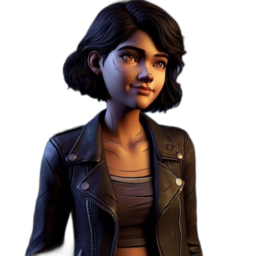jacket, face, concept art, 3d render transparent PNG cut-out