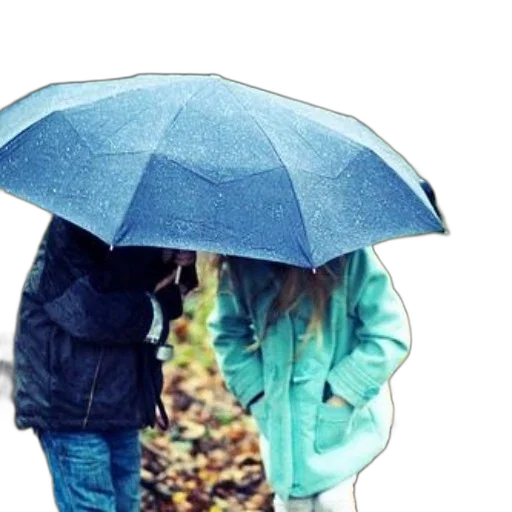 umbrella, jacket, hat, photorealistic transparent PNG cut-out