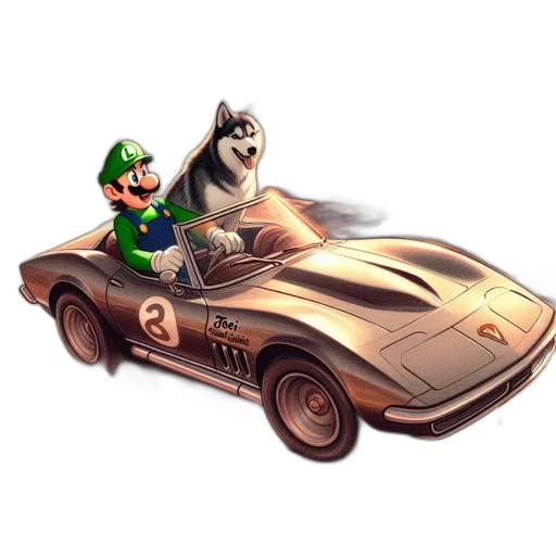 car, animal, concept art, pixel art transparent PNG cut-out