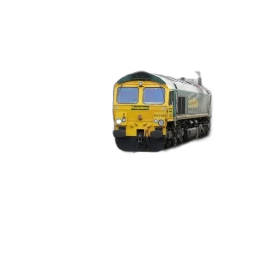 3d render, photorealistic, yellow, train transparent PNG cut-out