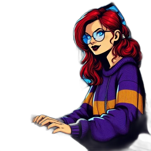 jacket, staff, pixel art, cartoon transparent PNG cut-out