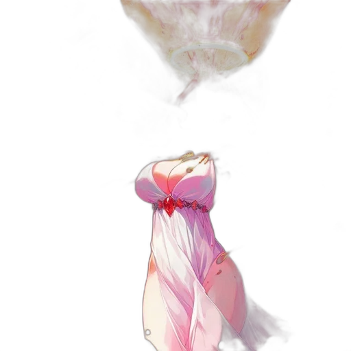 dress, crown, creature, flower transparent PNG cut-out