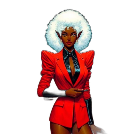 jacket, staff, concept art, comic book art transparent PNG cut-out