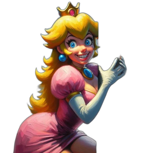 crown, dress, staff, face transparent PNG cut-out