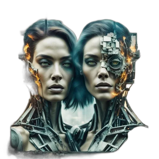 robot, mask, face, jewelry transparent PNG cut-out