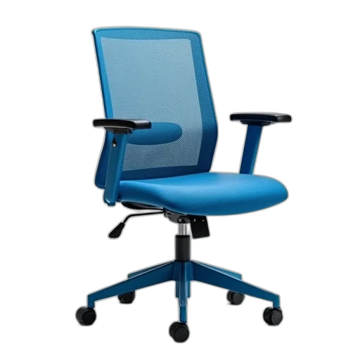 furniture, staff, 3d render, blue transparent PNG cut-out