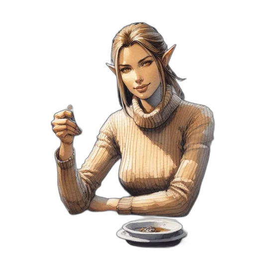 staff, food, robot, jewelry transparent PNG cut-out