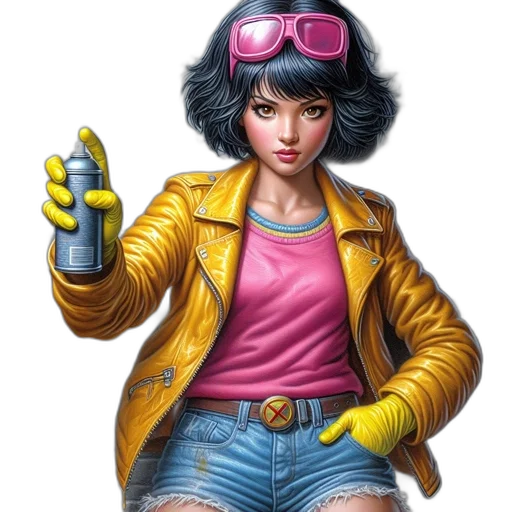 jacket, weapon, comic book art, concept art transparent PNG cut-out