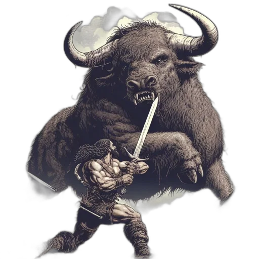 animal, fantasy art, concept art, comic book art transparent PNG cut-out