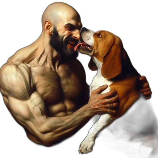 animal, photorealistic, concept art, oil painting transparent PNG cut-out
