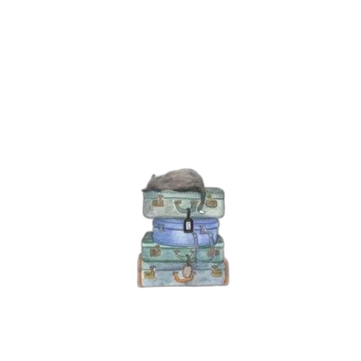 hat, robot, jacket, staff transparent PNG cut-out
