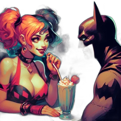 comic book art, concept art, fantasy art, cyberpunk transparent PNG cut-out