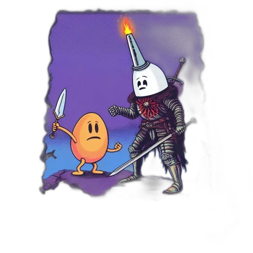 sword, weapon, staff, hat transparent PNG cut-out