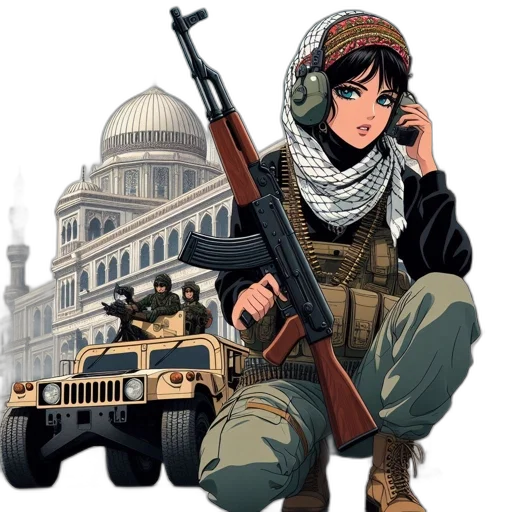 weapon, anime, comic book art, cartoon transparent PNG cut-out