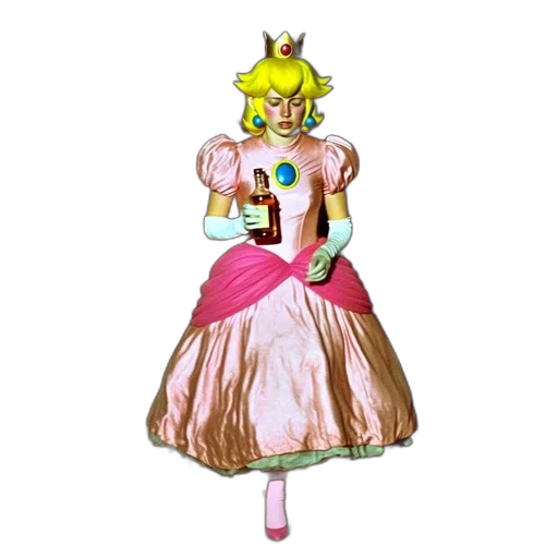 dress, crown, staff, robot transparent PNG cut-out