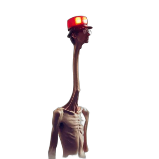 hat, staff, creature, animal transparent PNG cut-out