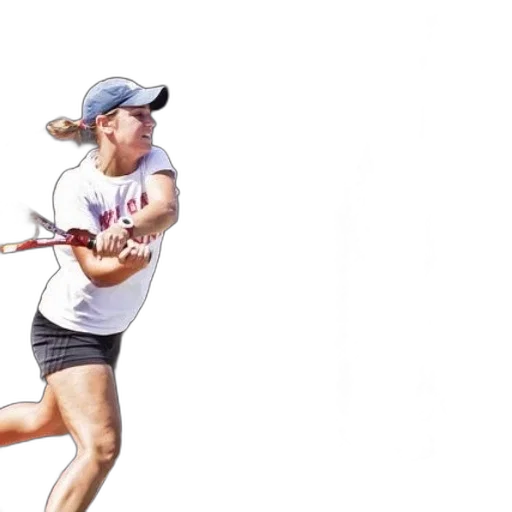 female, tennis, player, action transparent PNG cut-out
