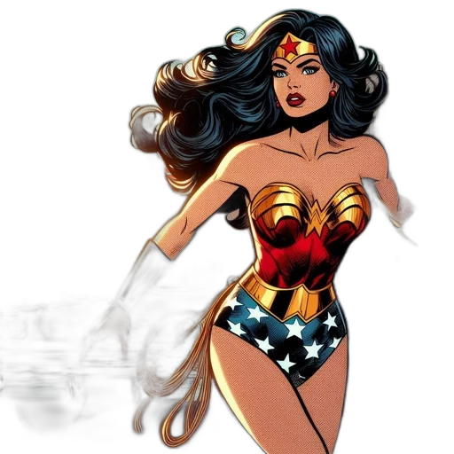 comic book art, concept art, cartoon, fantasy art transparent PNG cut-out