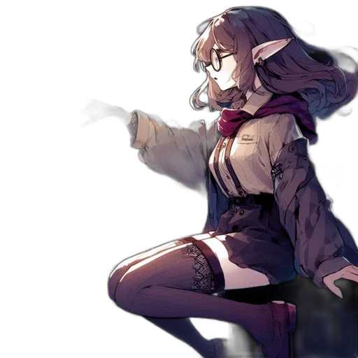 weapon, jacket, staff, dress transparent PNG cut-out