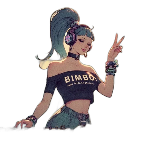 dress, cyberpunk, concept art, pixel art transparent PNG cut-out